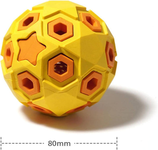 KFX-6970557 Durable Molar Dog Toy with Sound for Large Breeds - Eco-Friendly Rubber Chew Toy