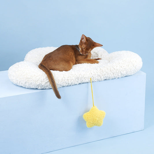 KFX-7003709 Thick Cashmere Dog and Cat Sleeping Pad for Autumn and Winter 75x46x9cm