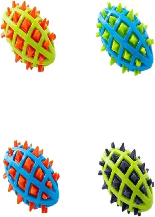 KFX-7036093 Indestructible Dog Teether Ball with Dental Cleaning Texture for Interactive Play