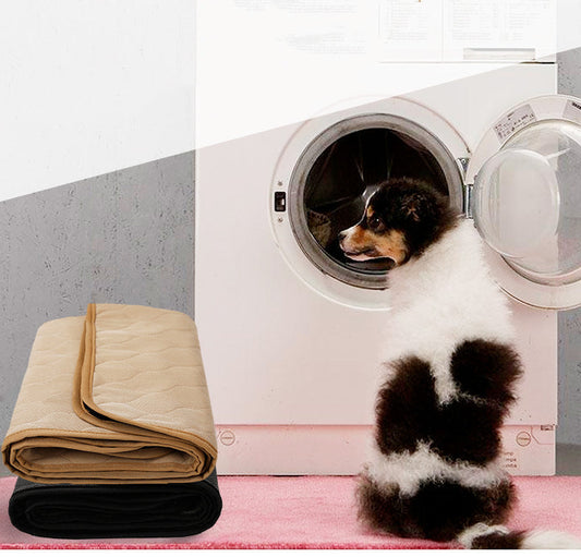 KFX-7200317 Cotton Dog Stool Mat with Non-Slip Backing - Available in Gray and Beige