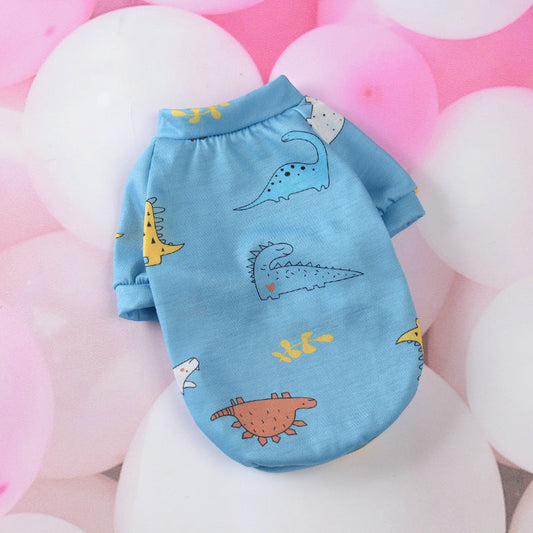 KFX-7313341 Casual Cartoon Print Sweaters for Small Dogs in Various Colors and Styles