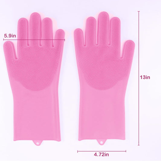KFX-7331005 Durable Pet Grooming Gloves with Enhanced Five Finger Design for Cats and Dogs