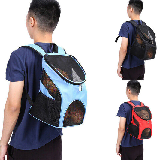 KFX-7331773 Foldable Pet Backpack with Chest Support - Lightweight Polyester Design