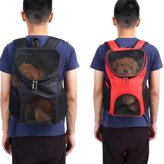 KFX-7331773 Foldable Pet Backpack with Chest Support - Lightweight Polyester Design