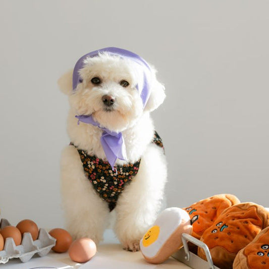 KFX-7380029 Cute Plush Dorayaki Toy for Pets - Food Leaking & Hiding Fun, 14cm x 13cm