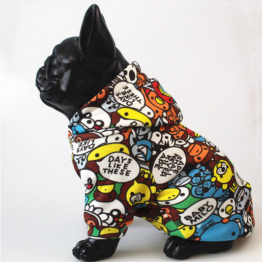 KFX-7444413 Cozy Thickened Cotton Pet Sweater for Autumn and Winter Wear