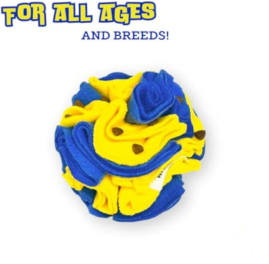 KFX-7494845 Dog Puzzle Ball for Foraging Fun - Interactive Enrichment Toy for Visual Stimulation and Snuffle Activities