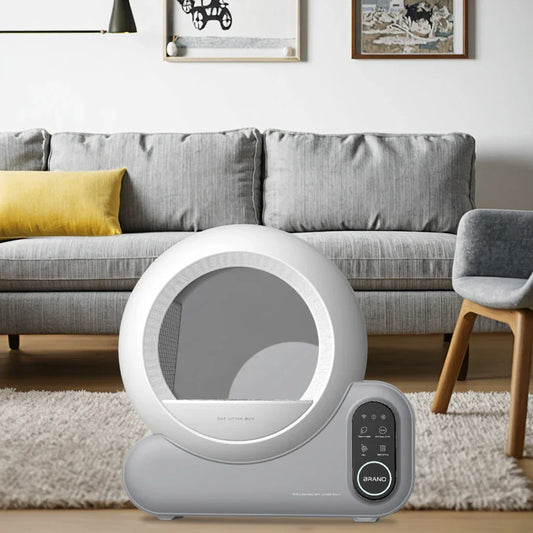 KFX-753747 Automatic Self-Cleaning 65L Cat Litter Box with Odor Control and Easy Clean Features