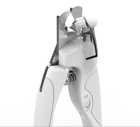 KFX-7589693 Electric LED Pet Nail Clippers with Light for Safe Grooming