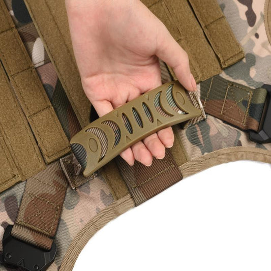 KFX-8013373 Dog Training Vest Set – 6-Piece Combat Suit in Black, Army Green, Brown, CP Camouflage, Polyester