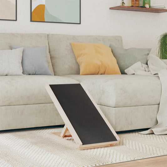 KFX-8219325 Adjustable Solid Wood Dog Ramp for Easy Access to Beds and Sofas