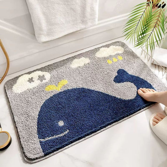 KFX-8718141 Cartoon Anime Bathroom Mat - Strong Absorbent, Non-slip, Stain-resistant, Various Patterns Available