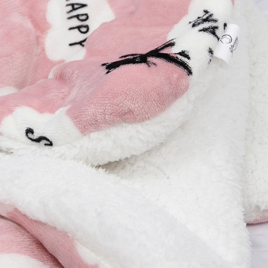 KFX-8750909 Thickened Lamb Velvet Mat for Dogs and Cats, Warm Universal Cushion for All Seasons