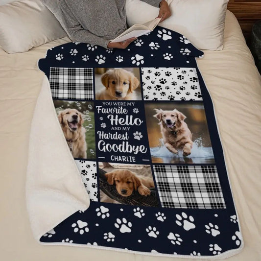 KFX-8980285 Super Soft Flannel Pet Dog Blanket - Creative Design, Perfect for Any Season, Multiple Sizes Available