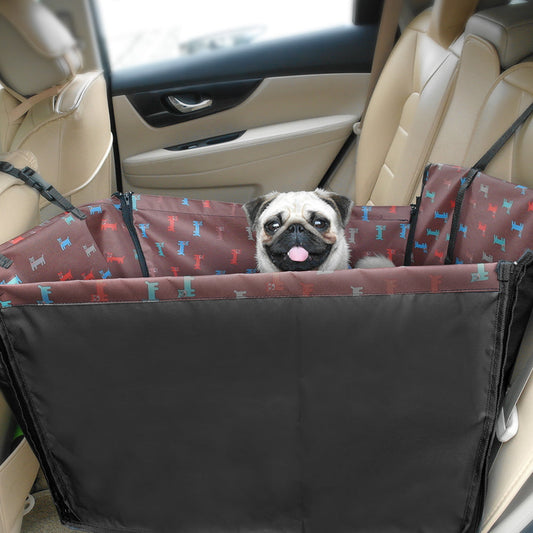 KFX-9002557 Waterproof Pet Car Mat with Easy Clean Zipper Design - 53cm x 60cm x 35cm