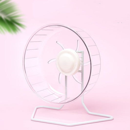 KFX-9133245 Transparent Plastic Running Wheel for Small Pets - 16cm, 20cm, 24cm, 27cm Sizes Available