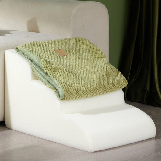 KFX-9887293 Removable Washable Pet Stairs - Adjustable Dog Ramp in Brown and Green Options