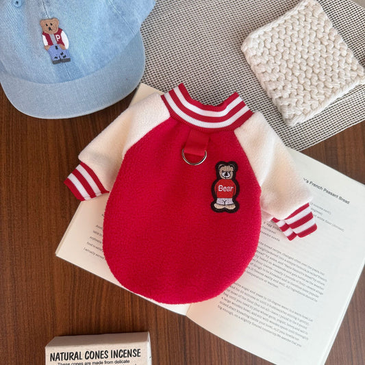 Thickened Windproof Baseball Jacket Warm Pet Clothing