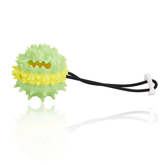 Interactive Pet Toy Multi-color Optional Pet Leaking Food Ball Toy Rope Sound Leaking Food Ball