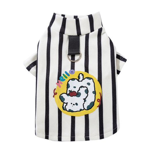 Autumn And Winter Korean Version Of The New Dog Cute Cartoon Small And Medium-Sized Dog Bear Sweatshirt Cat Teddy Pet Clothes