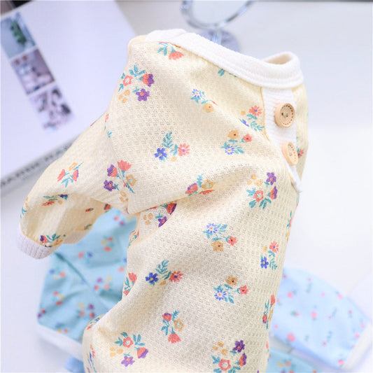 Pet Dog Summer Four-legged Homewear Pajamas