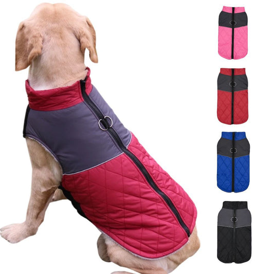 Chest Back Outdoor Pet Clothes Autumn And Winter Dog Clothes Waterproof