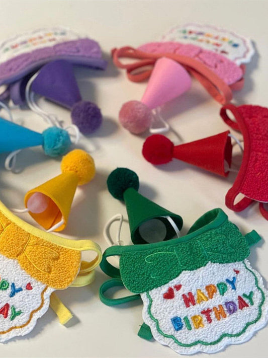 Pet Dog Fashion Special Decoration Bib Hat