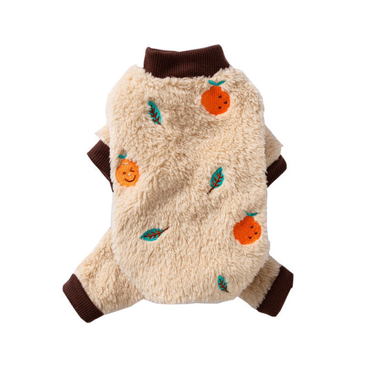 Wholesale Of Dog Clothes, Autumn And Winter Warm Four-legged Clothes, Small And Medium-sized Dog Teddy Bichon Frise Fleece Clothes, And Cat Pet Clothing