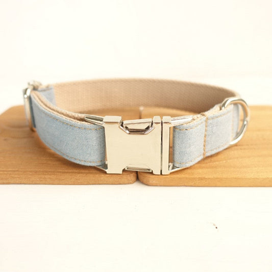 Blue cowboy pet dog collar