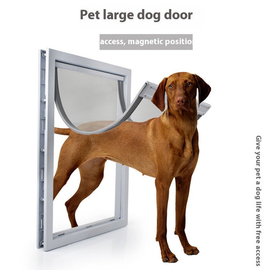 Pet Dog Door Entry And Exit Magnet Positioning