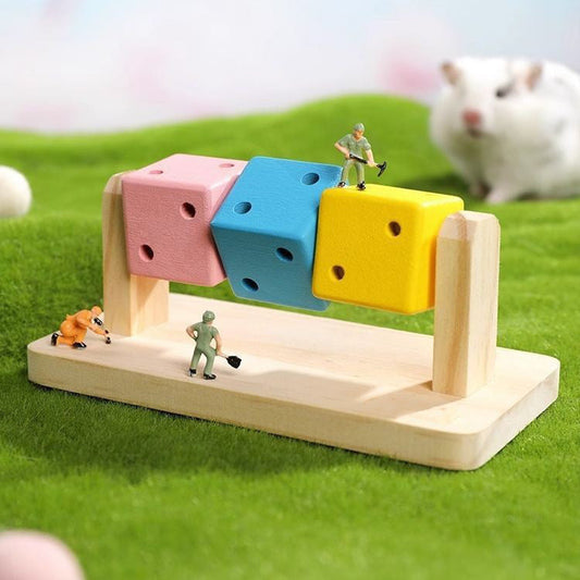 Fashion Personality Hamster Cube Wooden Toy