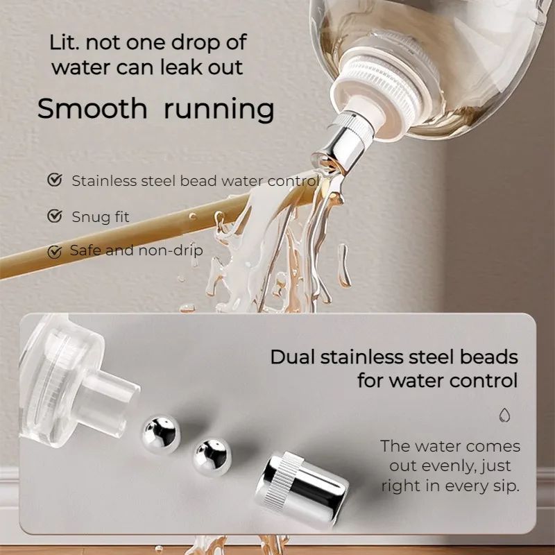 KFX-0093629 Automatic Non-Wet Mouth Water Bottle for Dogs and Cats - Pet Drinker Set