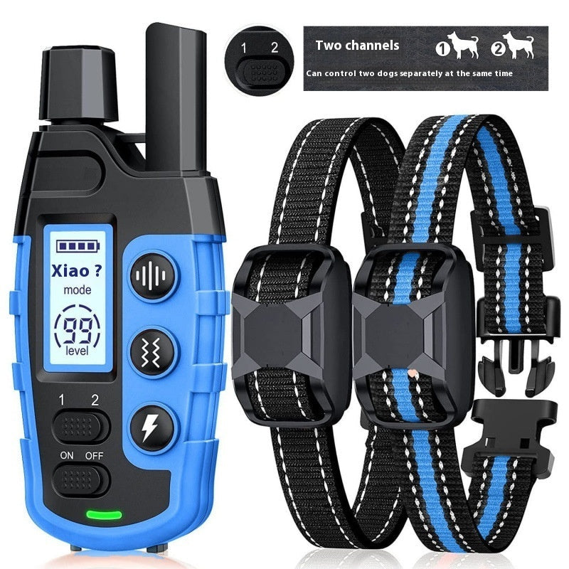 KFX-0117437 Remote Control Dog Training Collar - Waterproof, Color Screen, Dual Power, 1000m/2000m Range