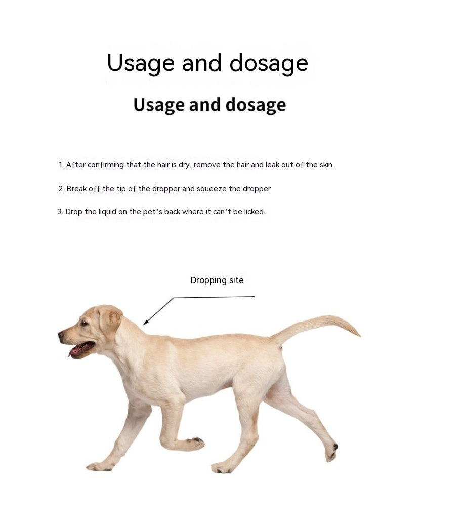 KFX-0123837 Abamectin Insect Repellent Drops for Cats and Dogs - 3-Piece Flea and Pest Elimination Solution