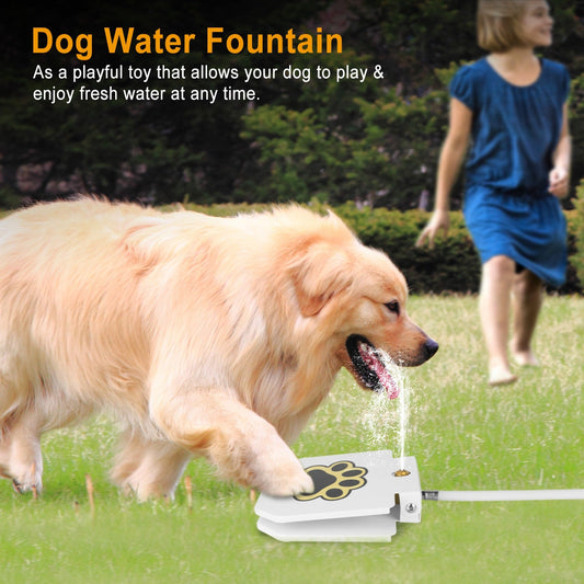 KFX-0126397 Step-On Activated Outdoor Dog Water Fountain with Interactive Paw Pedal Valve
