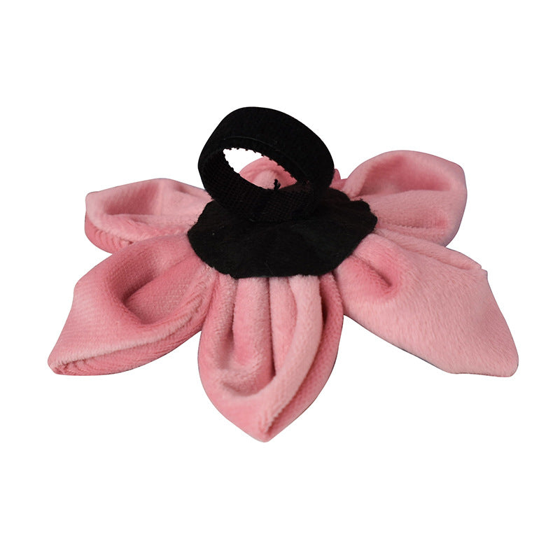 KFX-0170685 Luxurious Velvet Dog Collar with Double Microfiber Rose Gold Buckle – Available in Multiple Sizes and Options