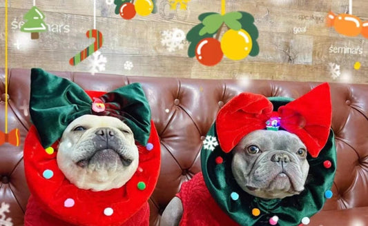 KFX-0188349 Festive Velvet Cat Headband Ornament for New Year and Christmas Celebrations