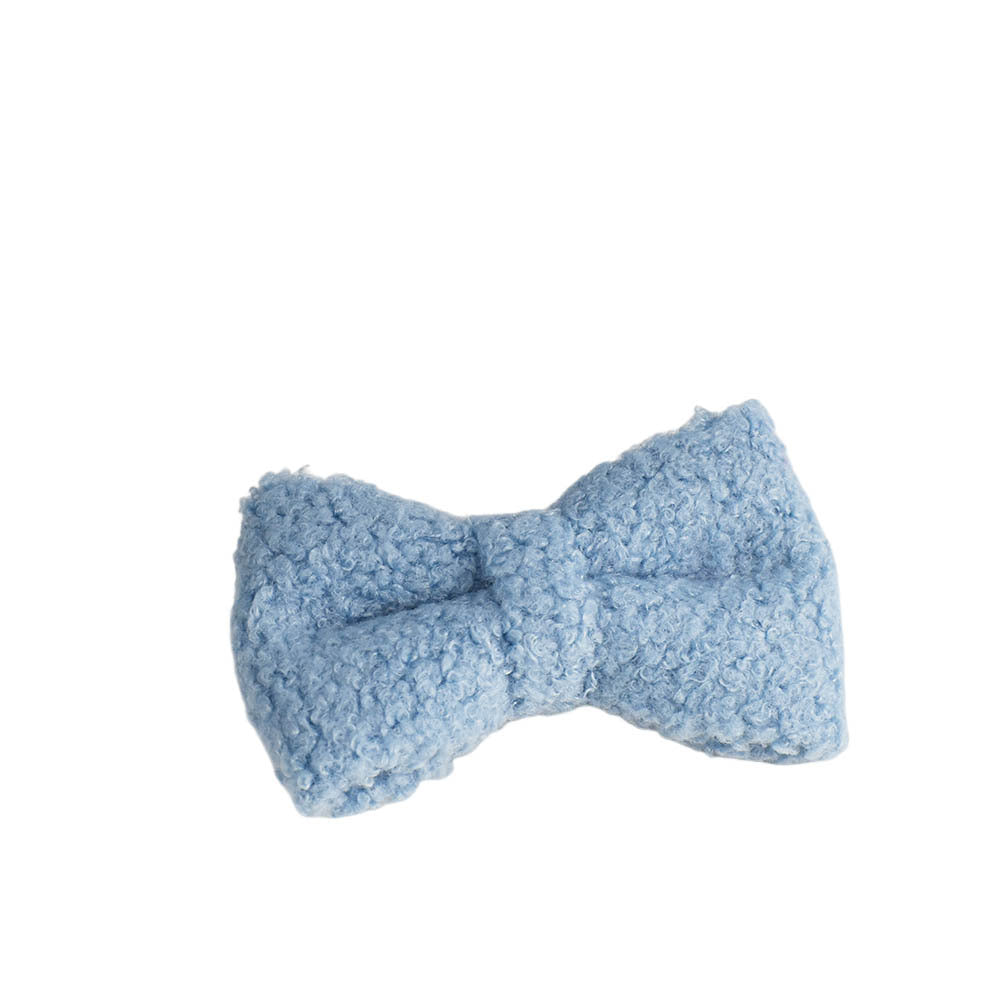 KFX-0346813 Blue Teddy Bear Dog Collar and Leash Set with Bow and Vest, Perfect for Pets and Gift-Giving