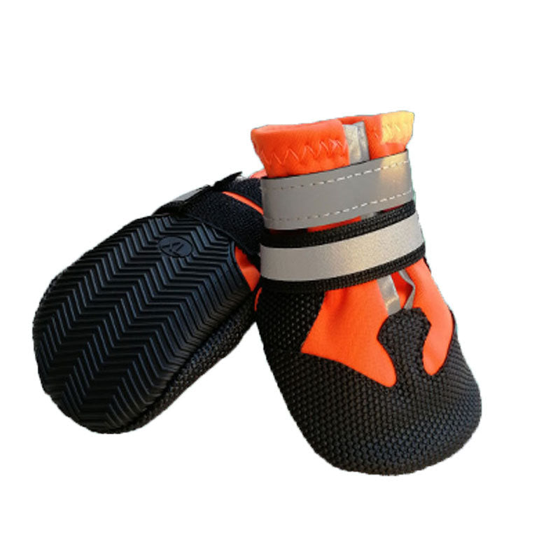 KFX-0362301 Waterproof Dog Shoes for Autumn and Winter - Slip-Resistant, Warm, and Wear-Resistant Footwear (4pcs)