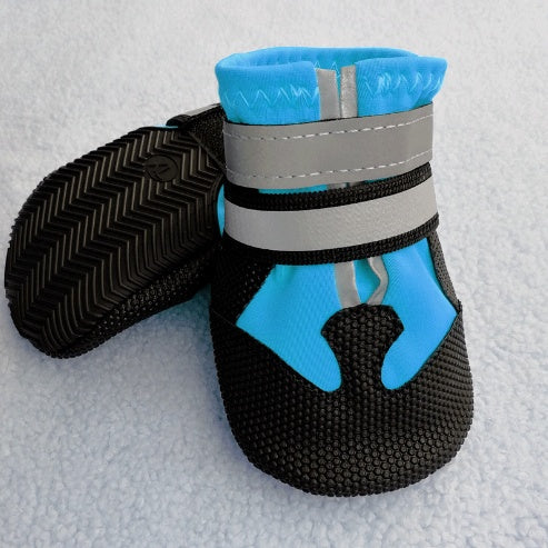 KFX-0362301 Waterproof Dog Shoes for Autumn and Winter - Slip-Resistant, Warm, and Wear-Resistant Footwear (4pcs)