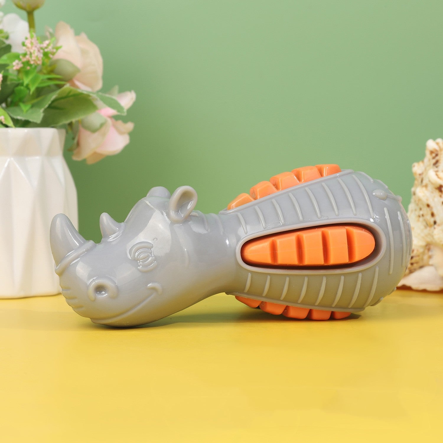 KFX-0422845 Floating Tooth Cleaning Chew Toy for Dental Care - TPR Material, 6.3x6.3x9cm, Available in Red, Blue, Orange, Gray