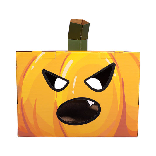 KFX-0448445 Halloween Pumpkin House Cat Scratcher - Corrugated Paper Cat Toy