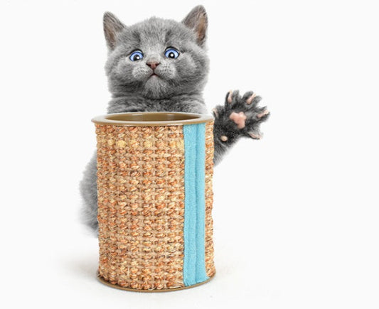 KFX-0579517 Sisal Cat Scratching Post with Bell - Durable and Entertaining Scratcher for All Cat Breeds
