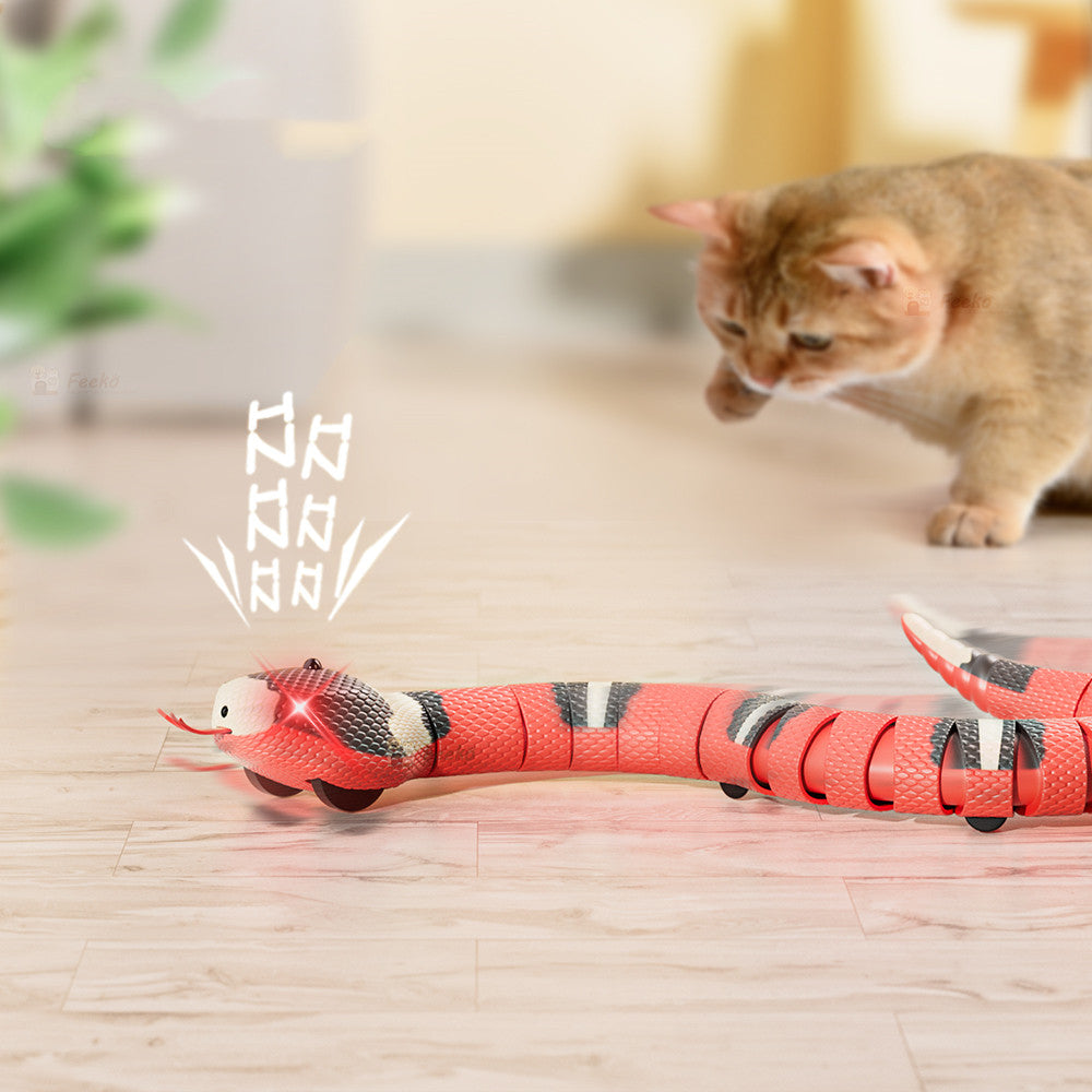 KFX-0586685 Interactive Electric Induction Snake Toy - 40cm Plastic Fun for All Ages