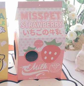 KFX-0612285 Milk Carton Cat Scratcher Toy - High-Density Corrugated Paper, Multiple Flavors