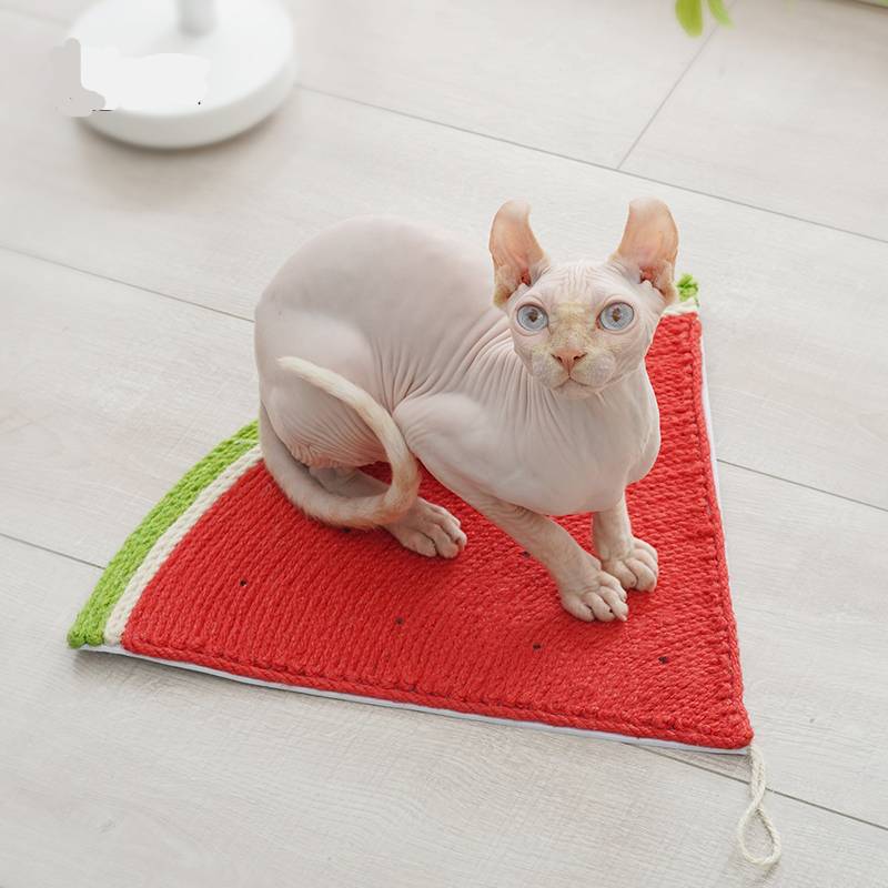 KFX-0677821 Wall-Mounted Cat Scratching Board with Sisal Mat for Play and Rest