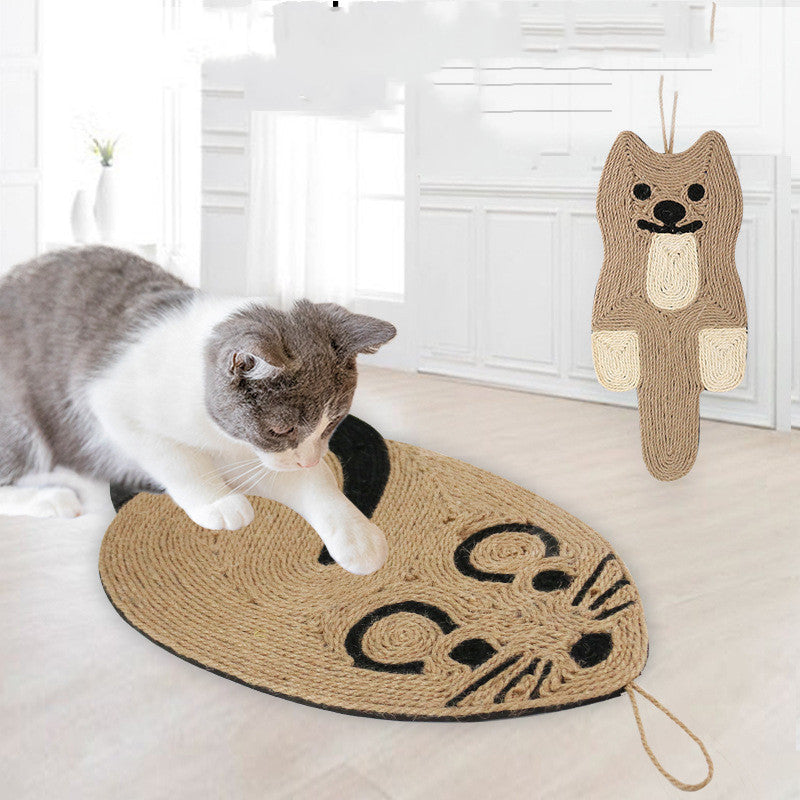 KFX-0743357 Sisal Cat Scratching Pad in Mouse Design - Claw Sharpener Included