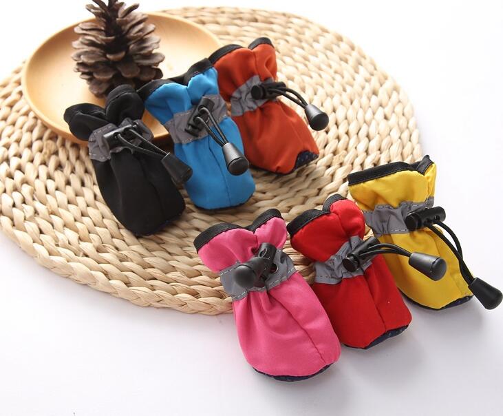KFX-0755517 Stylish Tarpaulin Dog Shoes for Puppies in Various Colors