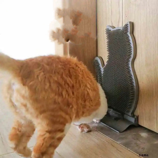 KFX-0776125 Cat Self Massage Grooming Brush with Catnip for Hair Removal and Itch Relief