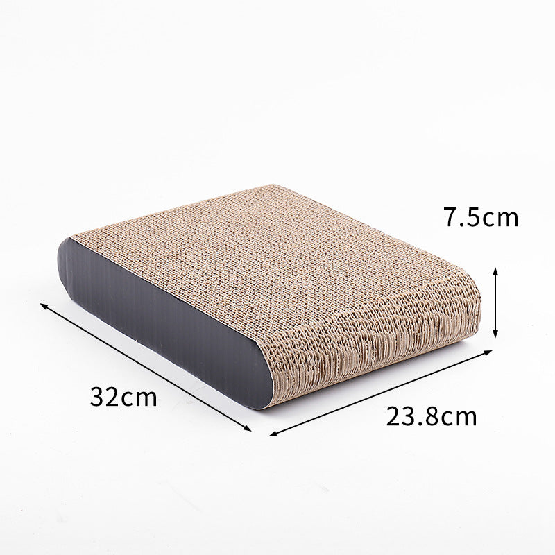 KFX-0808893 Vertical Cat Scratcher with Suction Cup, Durable Corrugated Paper Sofa Protector